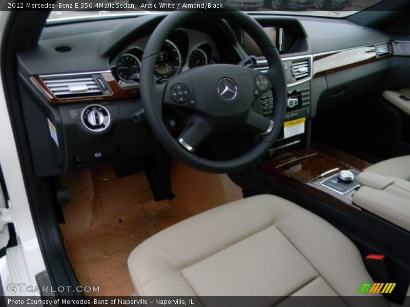 Arctic White / Almond/Black 2012 Mercedes-Benz E 350 4Matic Sedan