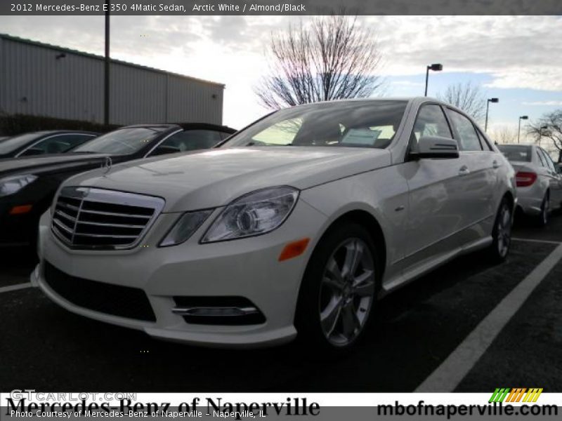 Arctic White / Almond/Black 2012 Mercedes-Benz E 350 4Matic Sedan