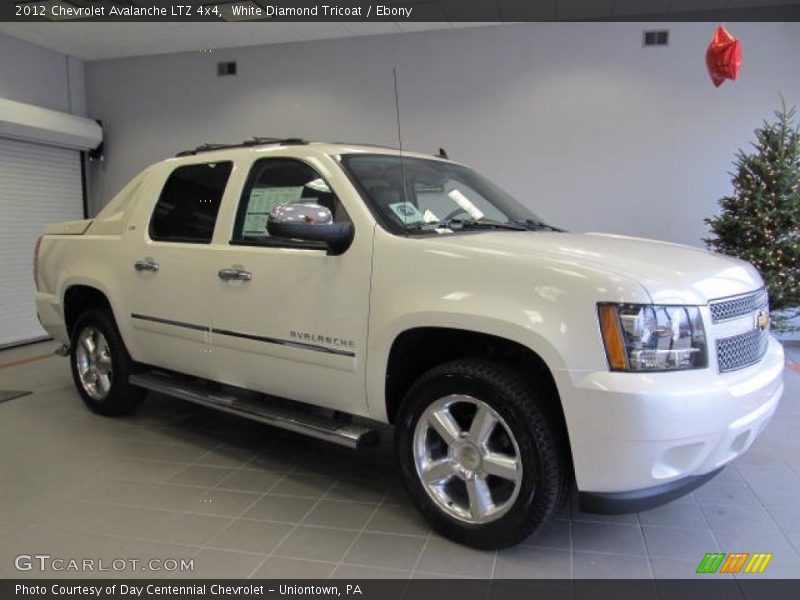 White Diamond Tricoat / Ebony 2012 Chevrolet Avalanche LTZ 4x4
