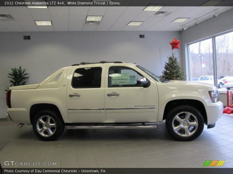 White Diamond Tricoat / Ebony 2012 Chevrolet Avalanche LTZ 4x4