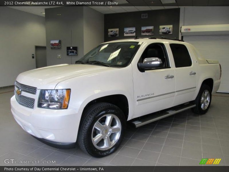 White Diamond Tricoat / Ebony 2012 Chevrolet Avalanche LTZ 4x4