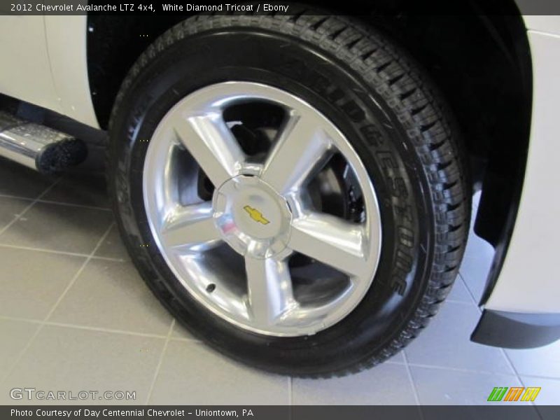 White Diamond Tricoat / Ebony 2012 Chevrolet Avalanche LTZ 4x4