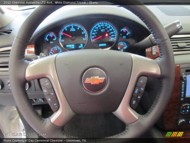 White Diamond Tricoat / Ebony 2012 Chevrolet Avalanche LTZ 4x4