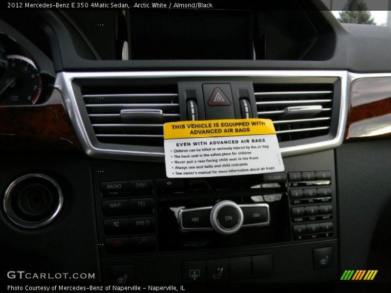 Arctic White / Almond/Black 2012 Mercedes-Benz E 350 4Matic Sedan