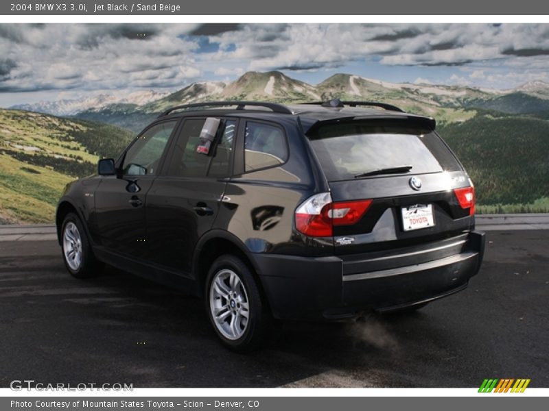 Jet Black / Sand Beige 2004 BMW X3 3.0i