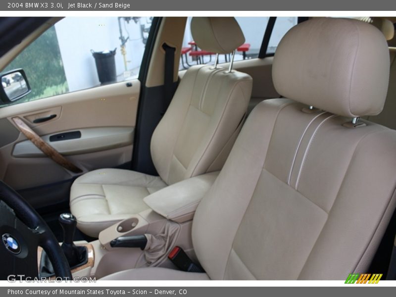 Jet Black / Sand Beige 2004 BMW X3 3.0i