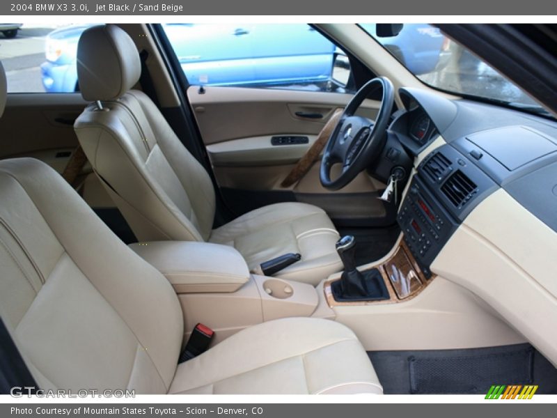Jet Black / Sand Beige 2004 BMW X3 3.0i