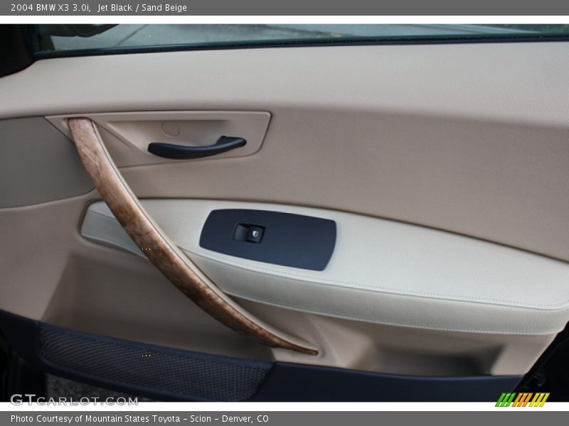 Jet Black / Sand Beige 2004 BMW X3 3.0i