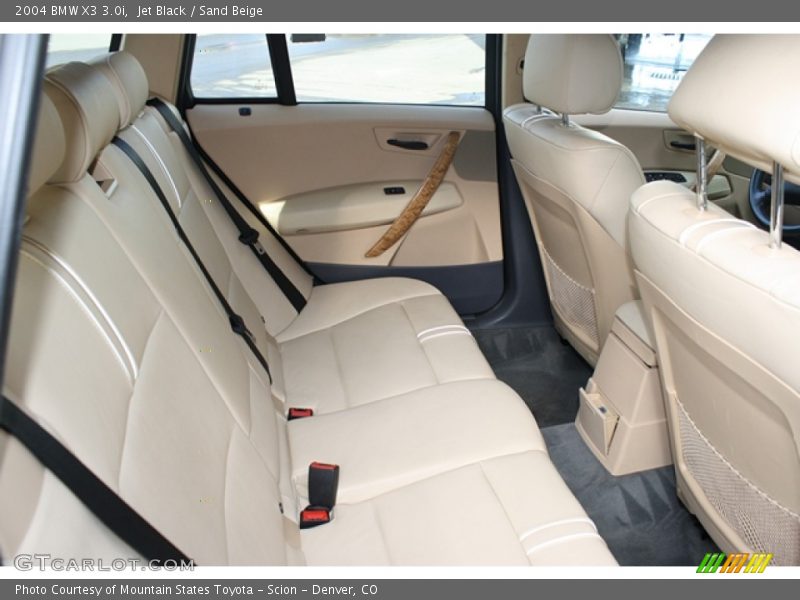 Jet Black / Sand Beige 2004 BMW X3 3.0i
