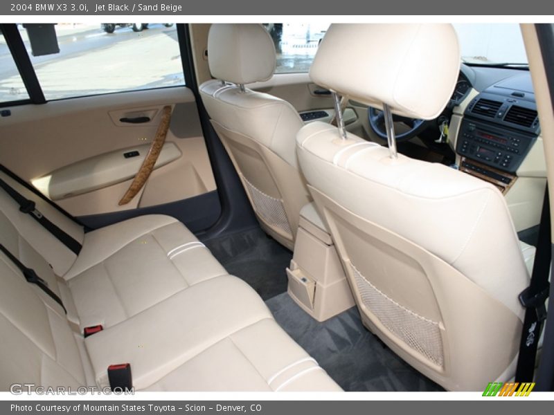 Jet Black / Sand Beige 2004 BMW X3 3.0i