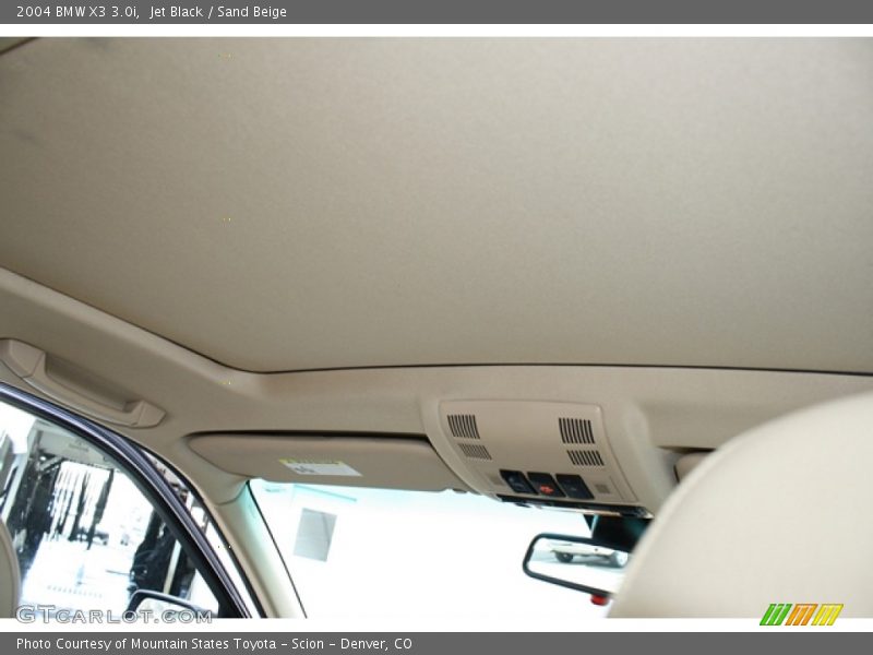 Jet Black / Sand Beige 2004 BMW X3 3.0i