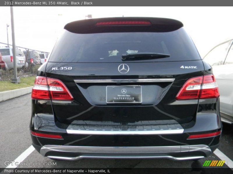 Black / Black 2012 Mercedes-Benz ML 350 4Matic