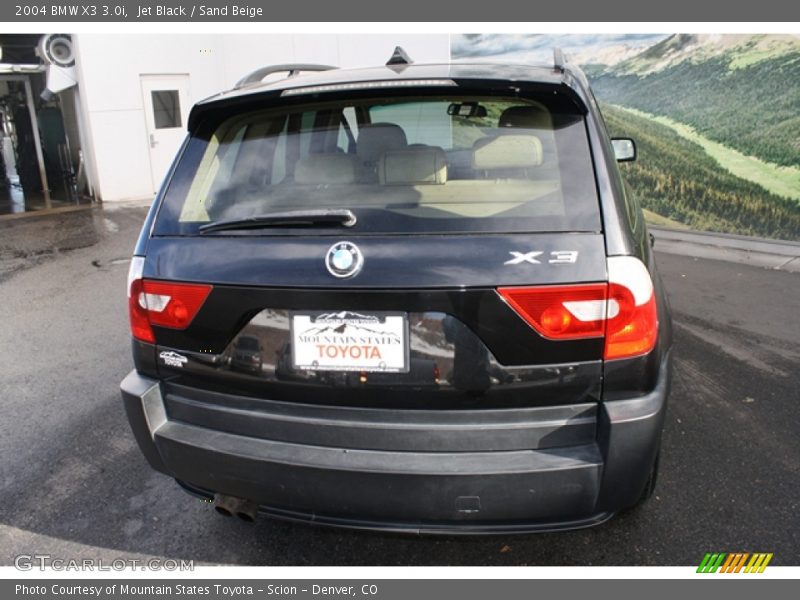 Jet Black / Sand Beige 2004 BMW X3 3.0i