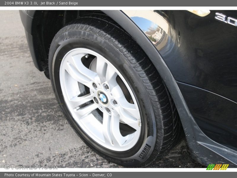 Jet Black / Sand Beige 2004 BMW X3 3.0i