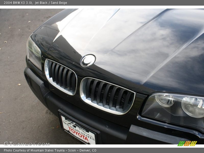 Jet Black / Sand Beige 2004 BMW X3 3.0i