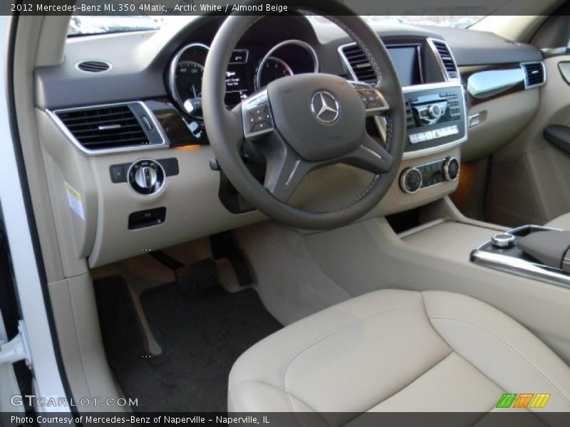 Arctic White / Almond Beige 2012 Mercedes-Benz ML 350 4Matic