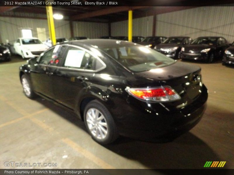 Ebony Black / Black 2012 Mazda MAZDA6 i Grand Touring Sedan