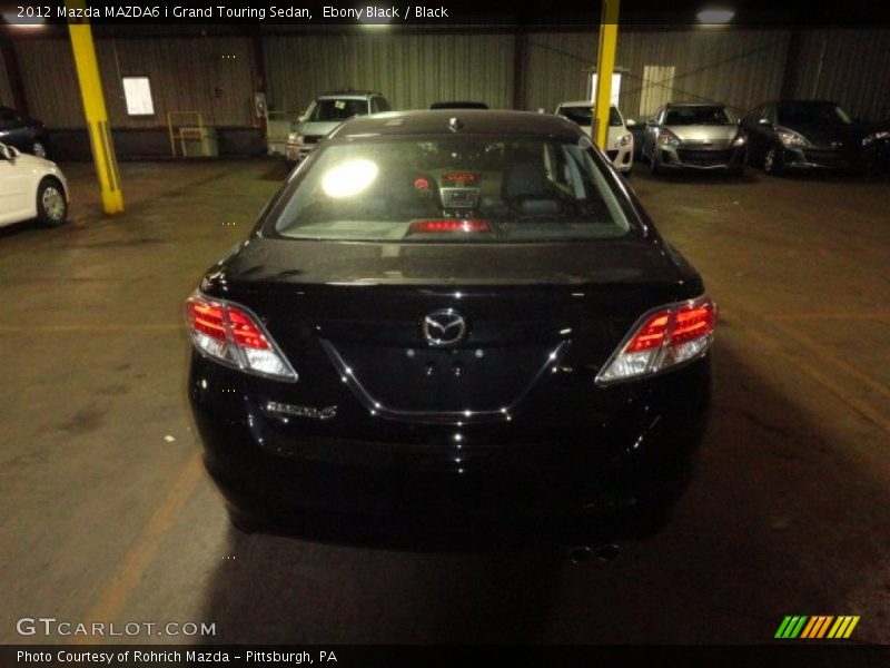 Ebony Black / Black 2012 Mazda MAZDA6 i Grand Touring Sedan