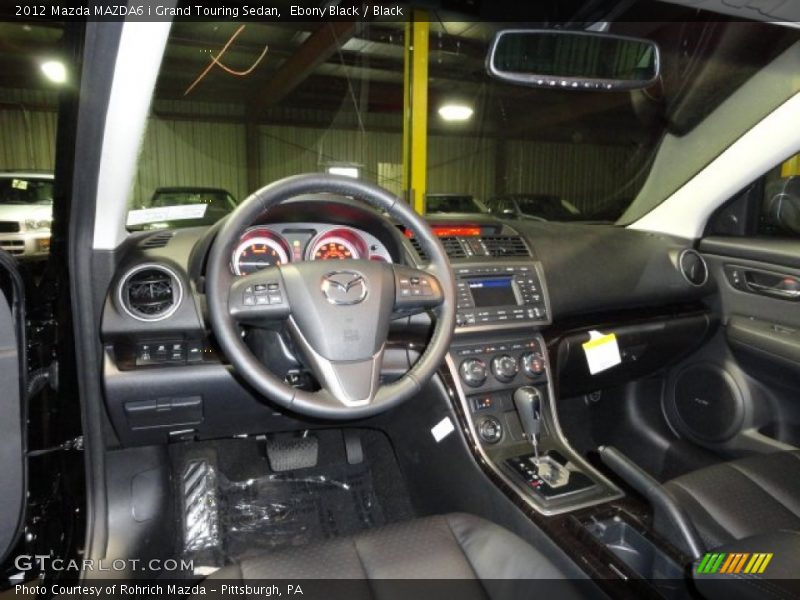 Ebony Black / Black 2012 Mazda MAZDA6 i Grand Touring Sedan