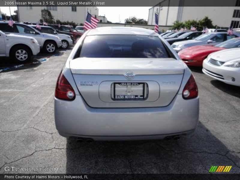 Liquid Silver Metallic / Frost 2006 Nissan Maxima 3.5 SE