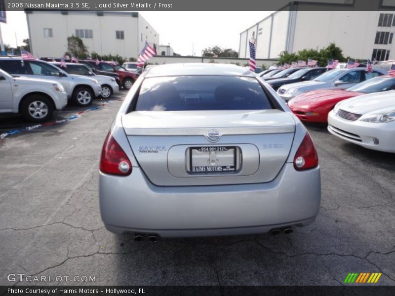 Liquid Silver Metallic / Frost 2006 Nissan Maxima 3.5 SE