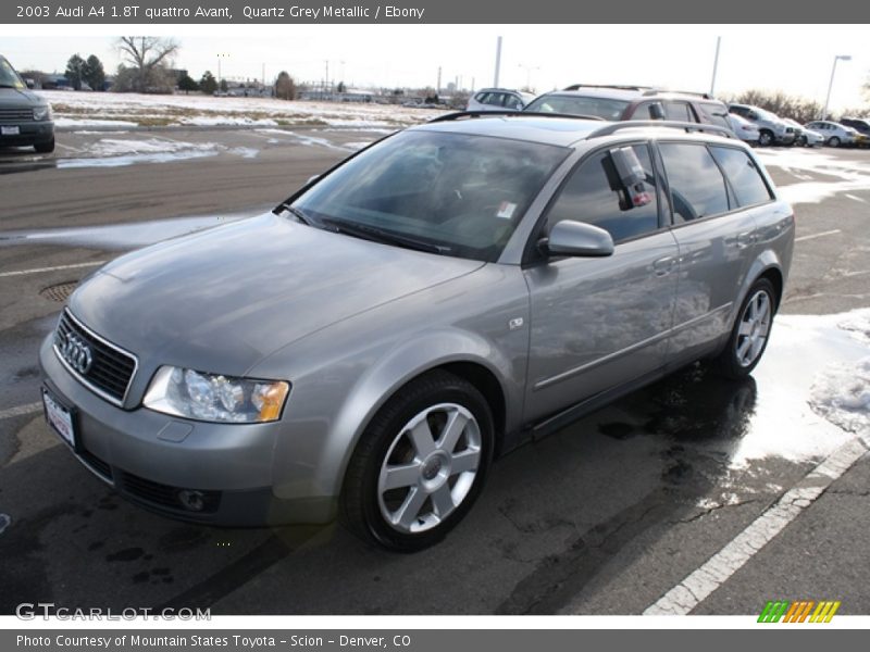 Quartz Grey Metallic / Ebony 2003 Audi A4 1.8T quattro Avant