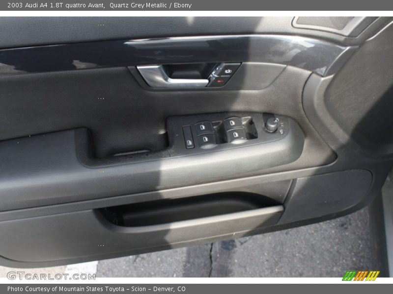 Quartz Grey Metallic / Ebony 2003 Audi A4 1.8T quattro Avant