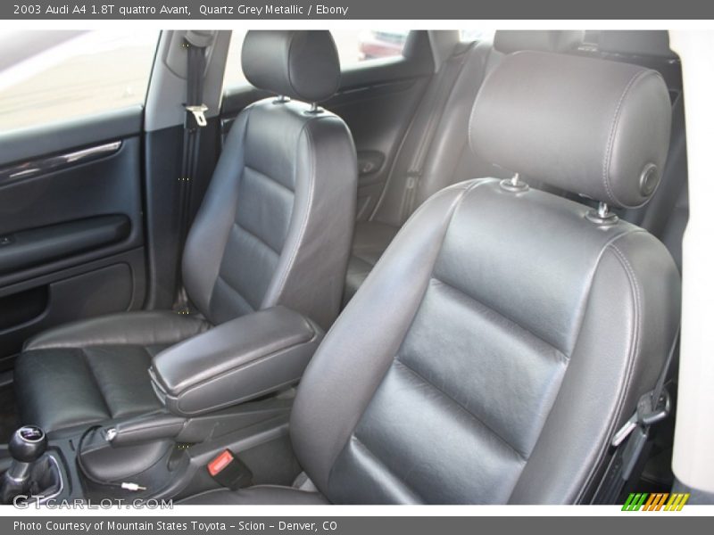 Quartz Grey Metallic / Ebony 2003 Audi A4 1.8T quattro Avant