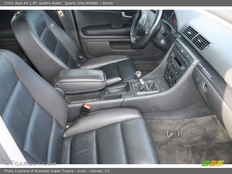 Quartz Grey Metallic / Ebony 2003 Audi A4 1.8T quattro Avant