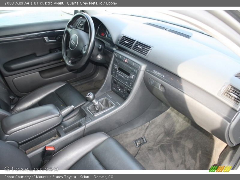 Quartz Grey Metallic / Ebony 2003 Audi A4 1.8T quattro Avant