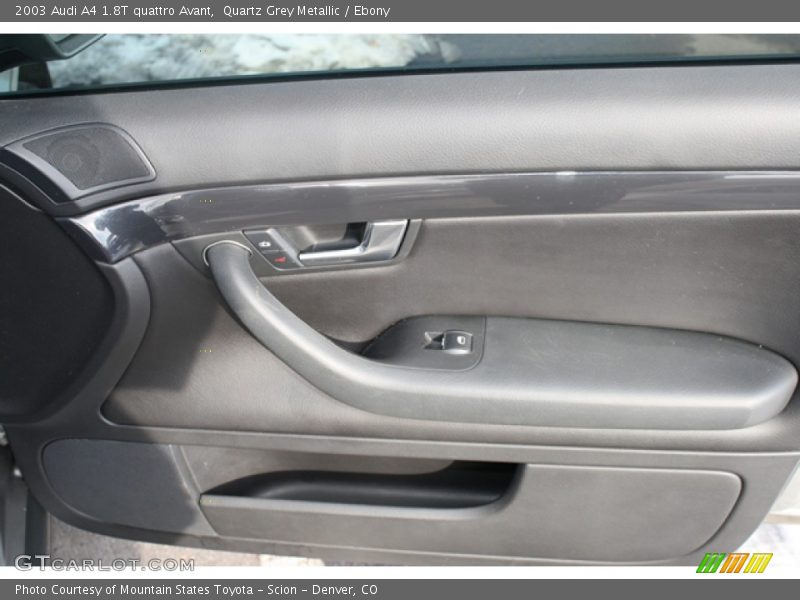 Quartz Grey Metallic / Ebony 2003 Audi A4 1.8T quattro Avant