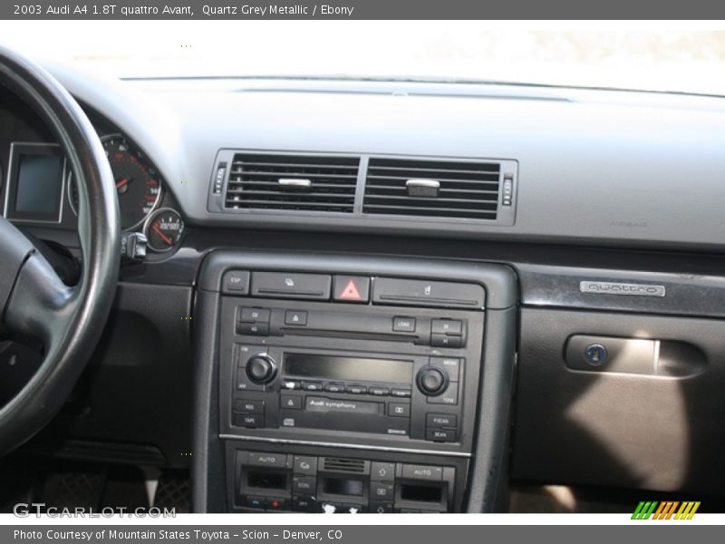 Quartz Grey Metallic / Ebony 2003 Audi A4 1.8T quattro Avant