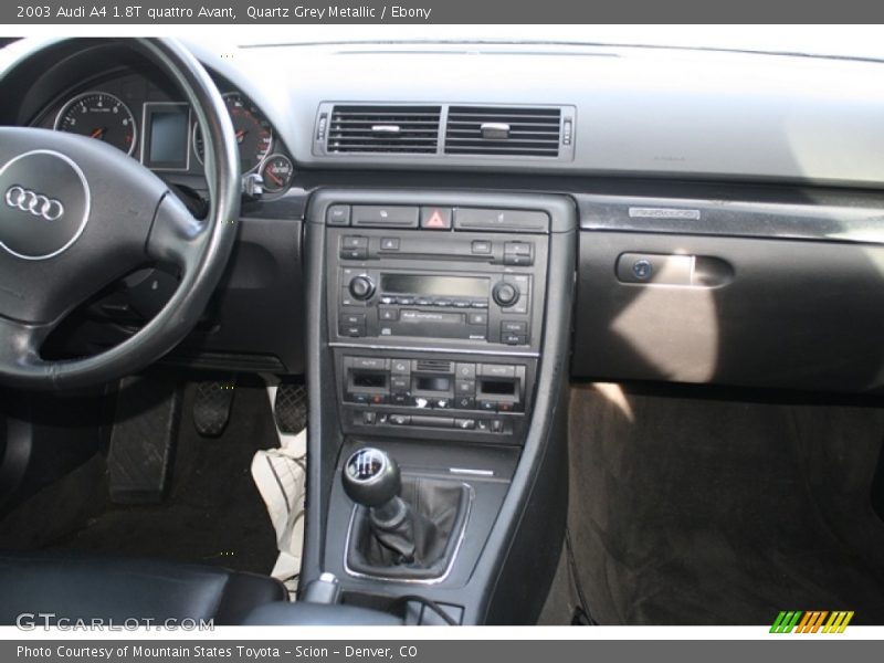 Quartz Grey Metallic / Ebony 2003 Audi A4 1.8T quattro Avant