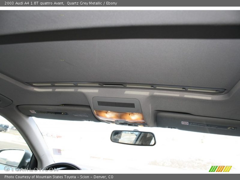 Quartz Grey Metallic / Ebony 2003 Audi A4 1.8T quattro Avant