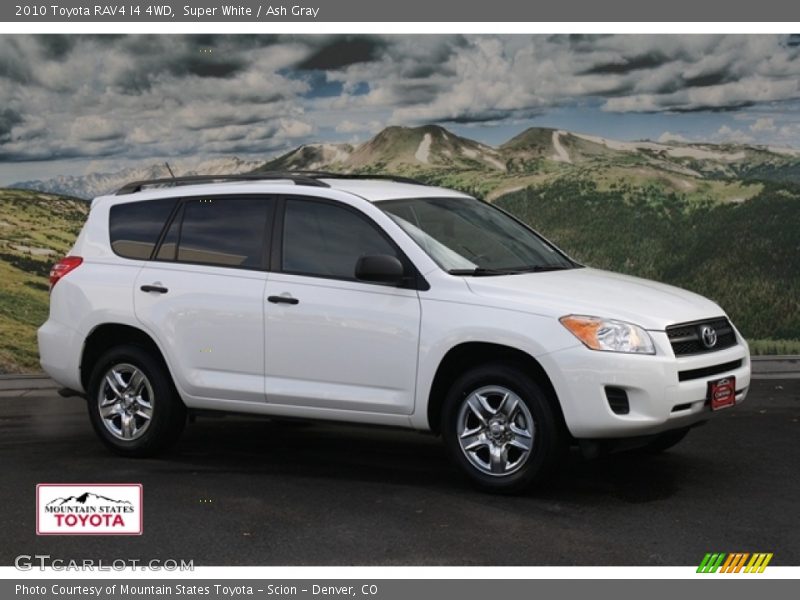 Super White / Ash Gray 2010 Toyota RAV4 I4 4WD
