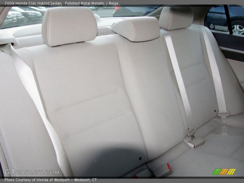 Polished Metal Metallic / Beige 2009 Honda Civic Hybrid Sedan