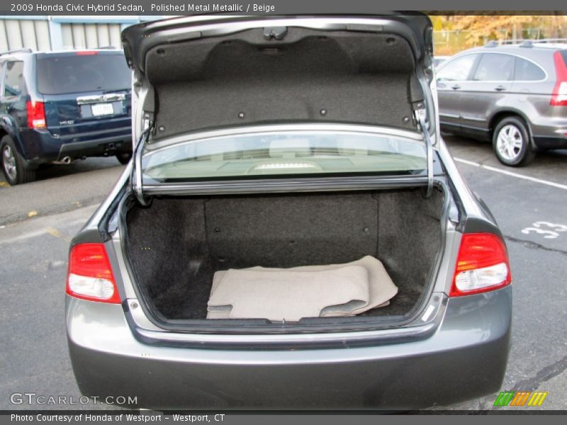  2009 Civic Hybrid Sedan Trunk