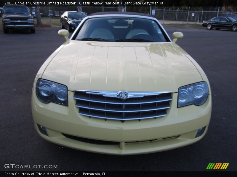 Classic Yellow Pearlcoat / Dark Slate Grey/Vanilla 2005 Chrysler Crossfire Limited Roadster