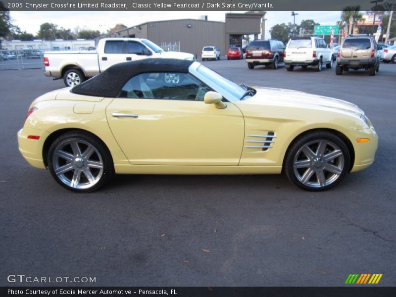 Classic Yellow Pearlcoat / Dark Slate Grey/Vanilla 2005 Chrysler Crossfire Limited Roadster