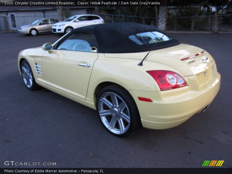 Classic Yellow Pearlcoat / Dark Slate Grey/Vanilla 2005 Chrysler Crossfire Limited Roadster