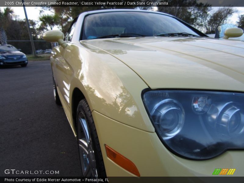 Classic Yellow Pearlcoat / Dark Slate Grey/Vanilla 2005 Chrysler Crossfire Limited Roadster