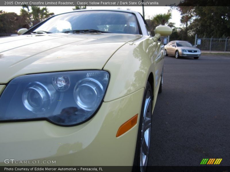 Classic Yellow Pearlcoat / Dark Slate Grey/Vanilla 2005 Chrysler Crossfire Limited Roadster
