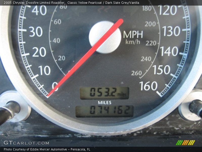 Classic Yellow Pearlcoat / Dark Slate Grey/Vanilla 2005 Chrysler Crossfire Limited Roadster