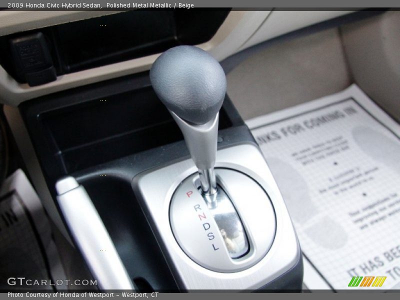 2009 Civic Hybrid Sedan CVT Automatic Shifter