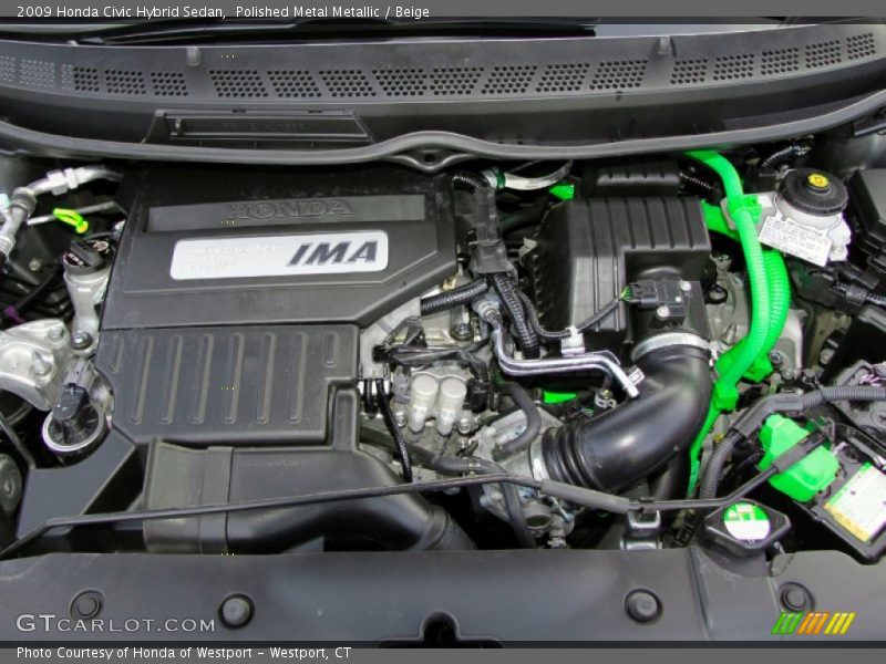  2009 Civic Hybrid Sedan Engine - 1.3 Liter SOHC 8-Valve i-VTEC 4 Cylinder IMA Gasoline/Electric Hybrid
