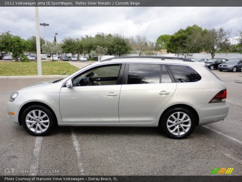 Reflex Silver Metallic / Cornsilk Beige 2011 Volkswagen Jetta SE SportWagen