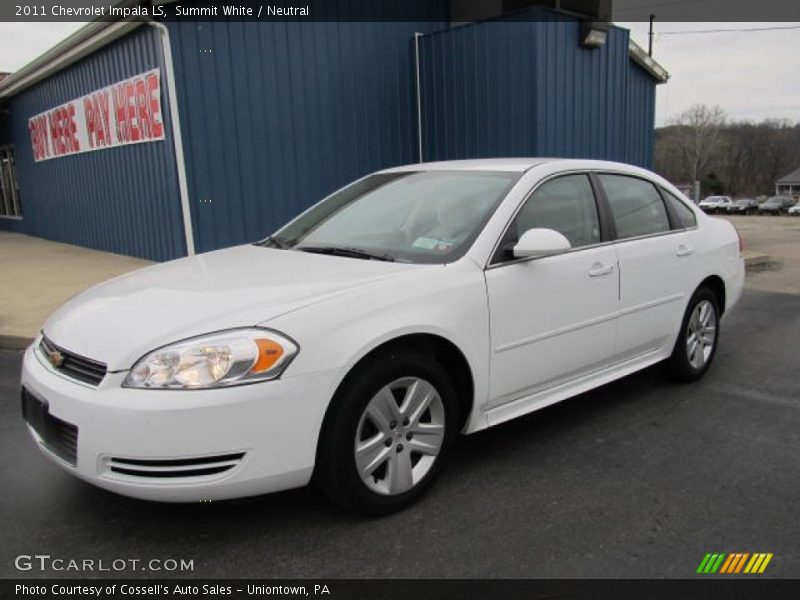 Summit White / Neutral 2011 Chevrolet Impala LS