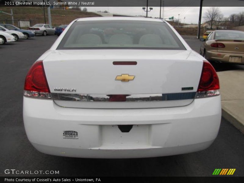 Summit White / Neutral 2011 Chevrolet Impala LS