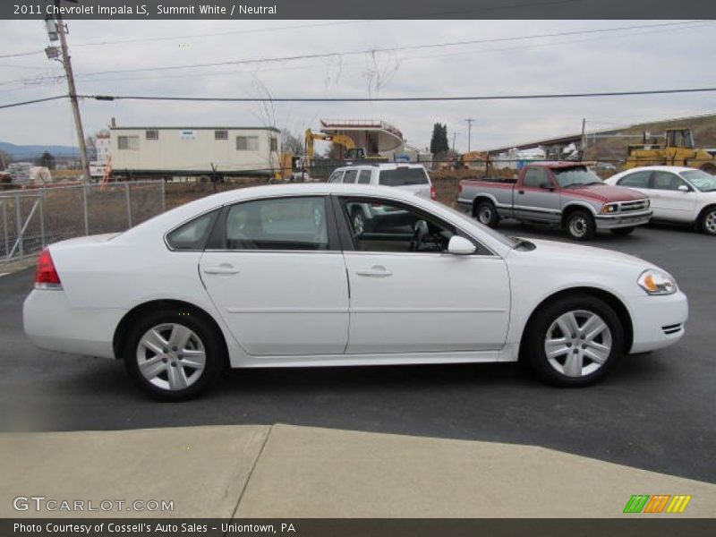 Summit White / Neutral 2011 Chevrolet Impala LS