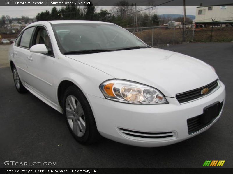 Summit White / Neutral 2011 Chevrolet Impala LS